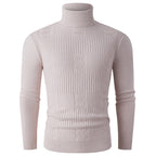 Herren eleganter Rollkragenpullover mit strukturiertem Design