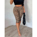 Damen Leggings mit modischem Tierdruck und elastischem Bund R&B