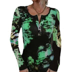 Damen Langarmshirt mit buntem Farbverlauf