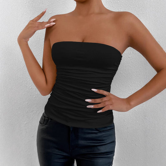 Damen Rüschen Top R&B