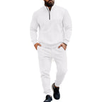 Herren Sportlicher Strickanzug mit Stehkragen und Reißverschluss R&B