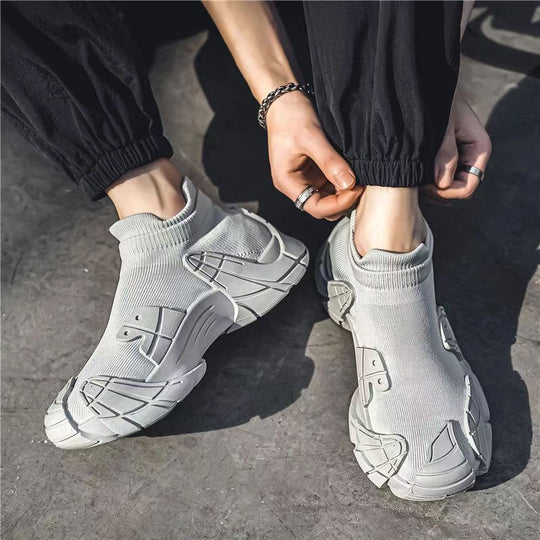 Damen Hochwertige Sport-Sneaker mit einzigartigem Profil und atmungsaktiver Strickstruktur R&B
