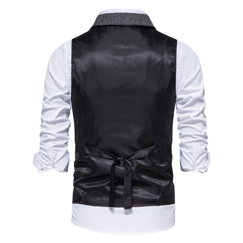Herren Weste im klassischen Herringbone-Design R&B