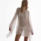Damen transparenter Kaftan mit weitem Schnitt R&B