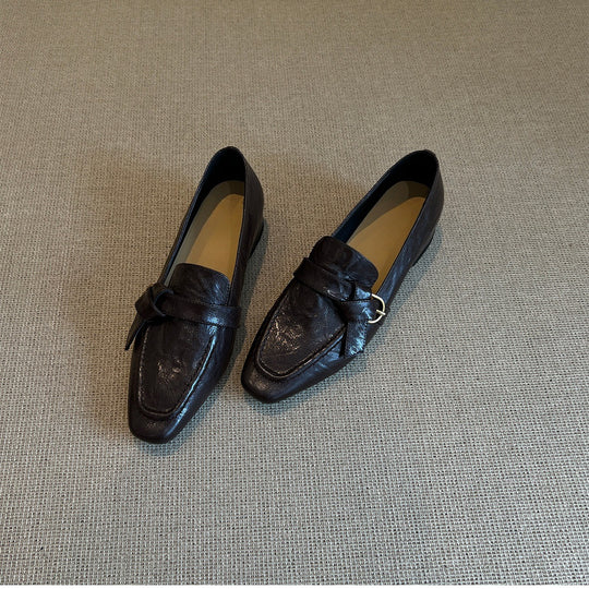 Damen Mokassins mit elegantem Schnallenakzent und weichem Veloursleder R&B