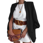 Damen Oversized Blazer mit offenem Schnitt und eleganten Details R&B