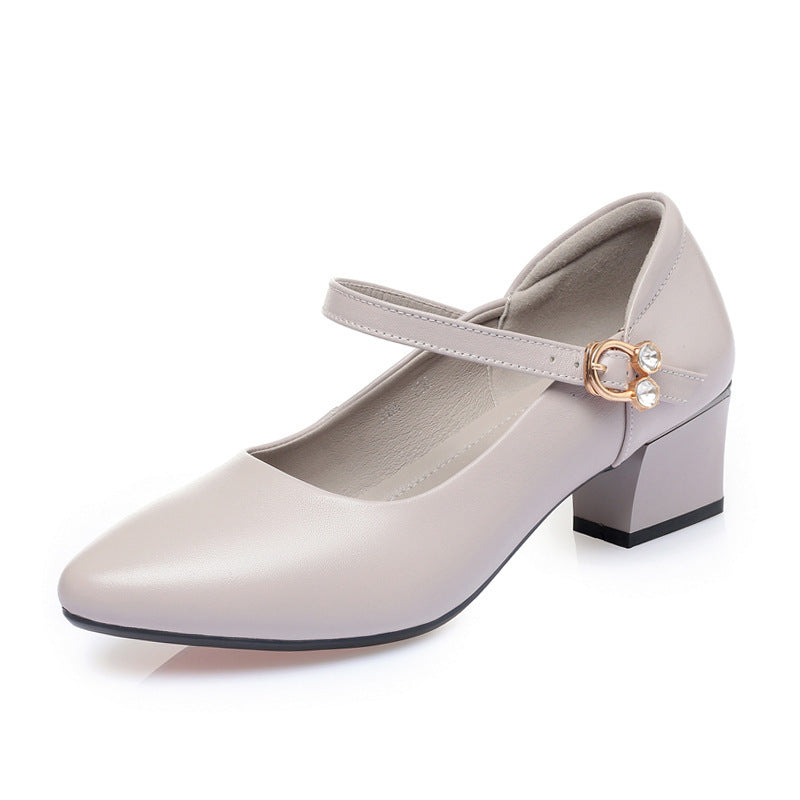 Damen Mary Jane Pumps mit modischem Schmuckdetail und komfortablem Blockabsatz R&B