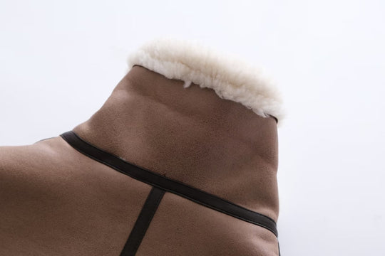 Damen modische Weste mit kuscheligem Innenfutter und eleganten Details R&B