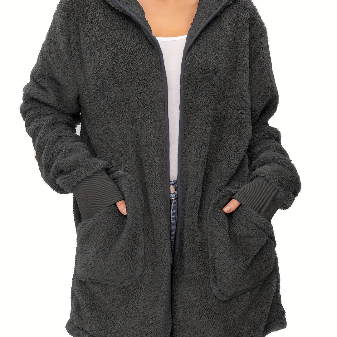 Damen weicher Fleece-Mantels R&B