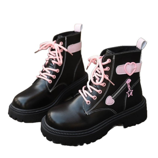Damen Modische Stiefel mit Herz- und Stern-Details R&B