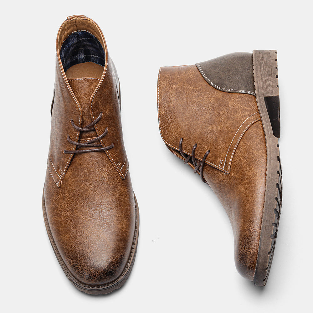 Stiefelette Aus Echtem Vegane Leder
