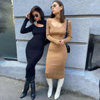Damen Figurumspielendes Maxikleid mit schulterfreier Raffung R&B