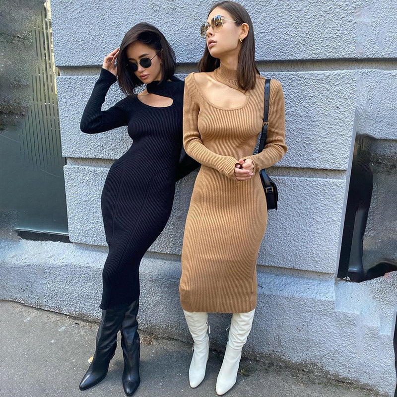 Damen Figurumspielendes Maxikleid mit schulterfreier Raffung R&B
