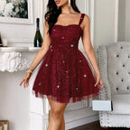 Damen Cocktailkleid mit voluminösem Tüllsaum und elegante Geschmeidigkeit R&B