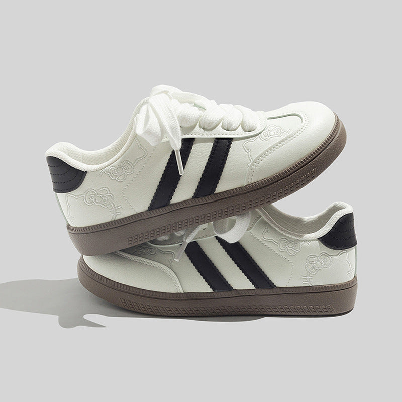 Damen Sportliche Sneakers mit floralem Design und weicher Dämpfung