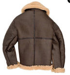 Herren Lammfelljacke mit Taschen und robustem Material R&B