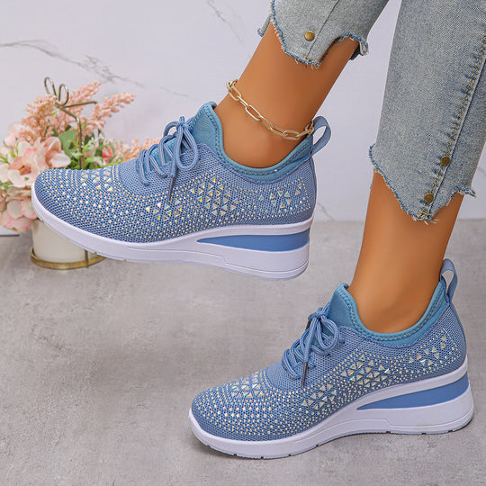 Damen Komfortable Sneaker mit modischem Netzdesign R&B