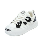 Damen modische und bequeme Sneakers mit hoher Sohle und klarem Design R&B
