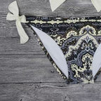 Damen Triangel-Bikini mit verstellbaren Trägern und elegantem Knoten R&B