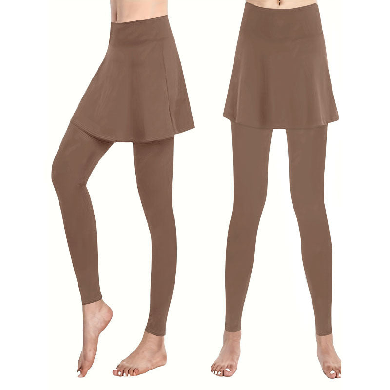 Damen Leggings mit integrierter Skirtschnitt R&B