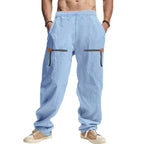 Herren lässige Cargo-Hose mit seitlichen Reißverschlusstaschen R&B