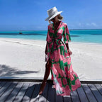 Damen eleganter Kimono mit floralem Design R&B