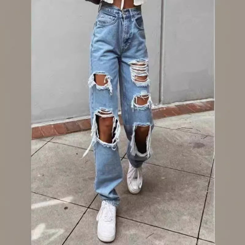 Damen Destroyed Jeans R&B