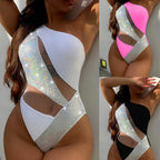 Damen eleganter Cut-Out Einteiler Badeanzug