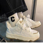 Damen Sportliche Chunky Sneakers mit reflektierendem Obermaterial und rutschfester Sohle R&B