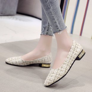 Damen Ballerinas mit schicker Struktur und modernem Absatz R&B