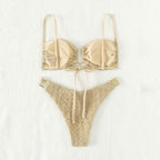 Damen Push-Up Bikini mit raffiniertem Schnürdetail R&B