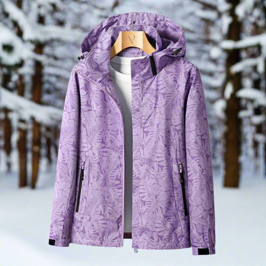 R&B | Regenjacke - Leichtes Material - Kapuze & Reißverschluss - Verstellbare Bündchen