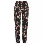 Damen Freizeithose mit floralem Muster und elastischem Bund R&B