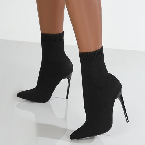 Damen High Heels mit enganliegendem Stricksohlen-Design R&B
