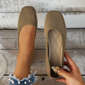 Damen Ballerinas aus atmungsaktivem Strickmaterial mit bequemer Fußbettung R&B