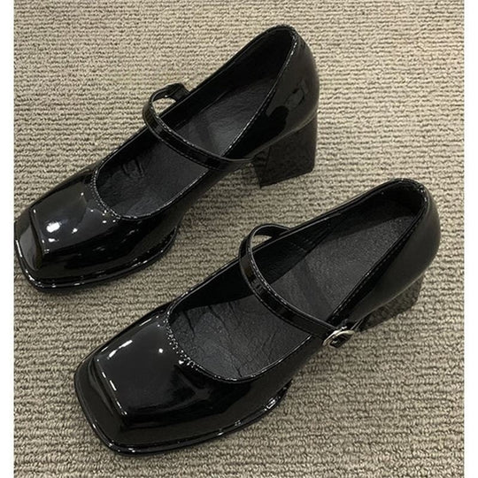 Damen elegante Plateau-Pumps mit modischem Riemchen R&B