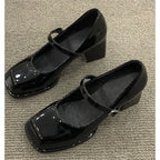 Damen elegante Plateau-Pumps mit modischem Riemchen R&B
