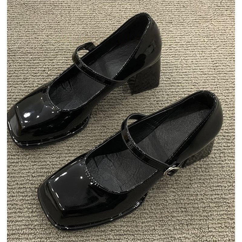 Damen elegante Plateau-Pumps mit modischem Riemchen R&B