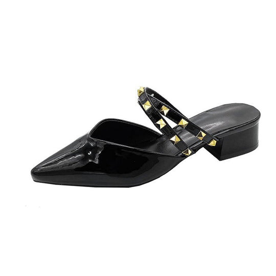 Damen Slingback-Mules mit eleganten Schmuckdetails R&B