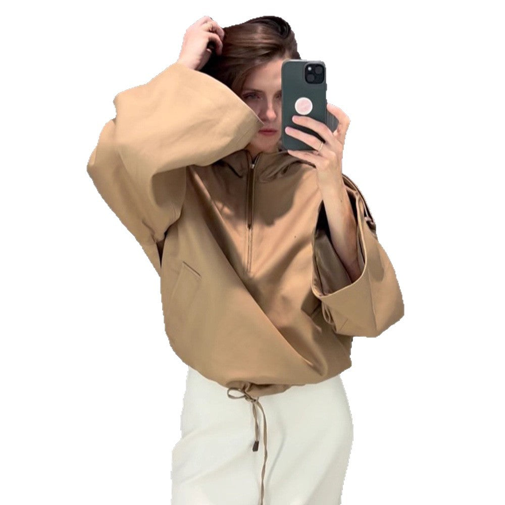 Damen oversized Fleecejacke mit praktischen Taschen R&B
