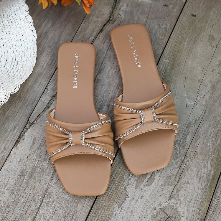 Damen Moderne Sandaletten mit elegantem Schleifen-Design R&B