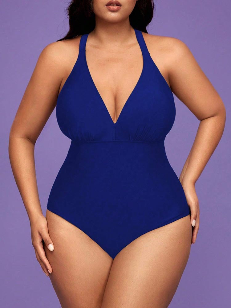 Damen eleganter Einteiler Badeanzug R&B