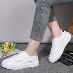 Damen Modische und elegante Sneaker mit metallic Akzenten R&B
