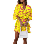 Damen Sommerkleid im lässigen Chiffon-Stil R&B