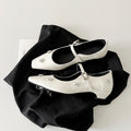 Damen Ballerina Schuhe mit dekorativen Blumenapplikationen und Riemen
