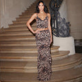 Damen Elegantes und figurbetontes Leopardenset R&B