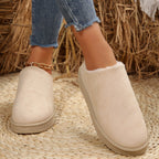 Damen hochwertige Slipper mit weichem Kunstfell und rutschfester Sohle R&B