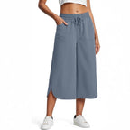 Damen bequeme Culotte mit elastischem Bund und praktischen Taschen R&B