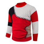 Herren modischer Pullover mit einzigartigem Patchwork-Design R&B