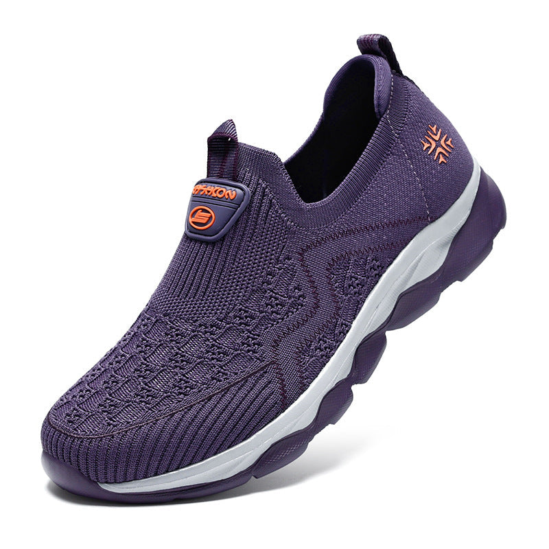 Damen Atmungsaktive Slip-On Spazier-Sneaker mit flexibler Sohle R&B